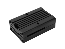Capa De Liga De Alumínio Com Dissipação Raspberry Pi 4b Preto