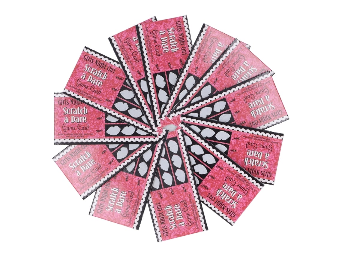 Ats 12 Cartas de Jogo da Verdade para Adultos com Raspar, Cartas de Desafio, Acessório para Festa, Jogo de Paródia para Festas Individuais