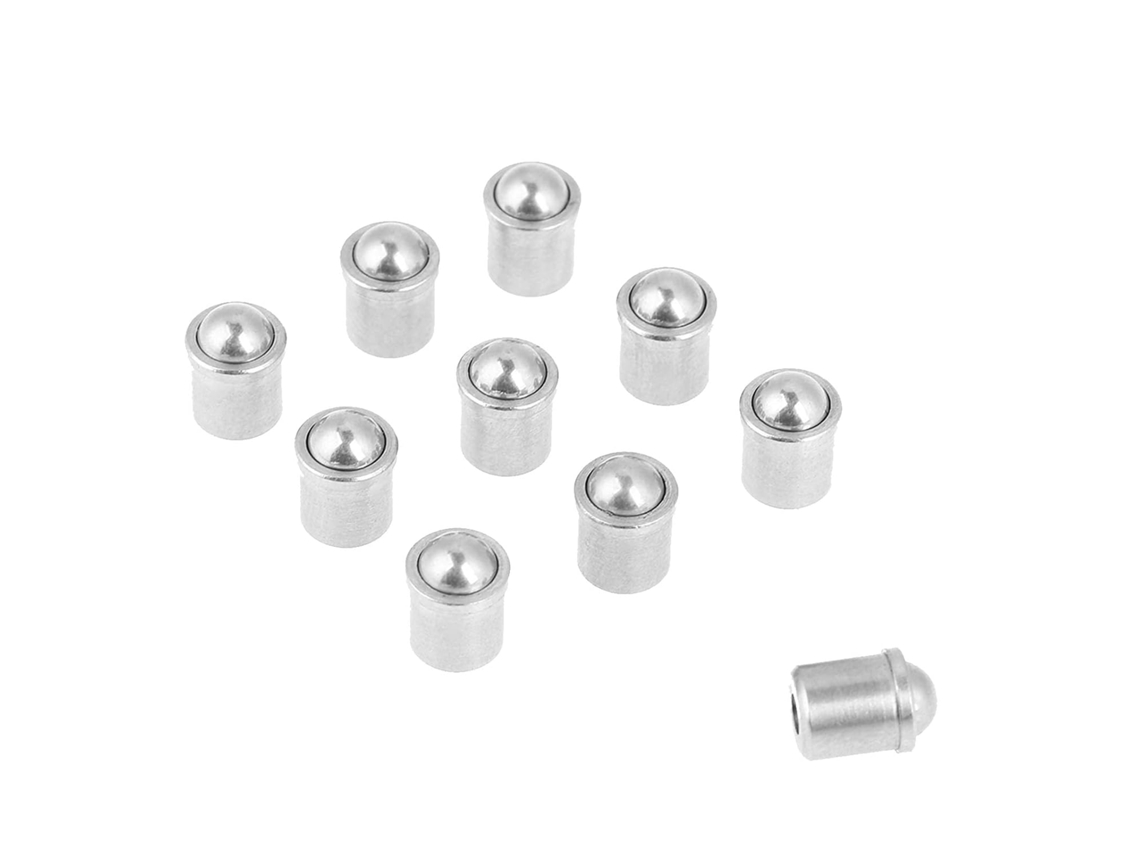 Conjunto De 10 Peças Pinos Mola Esféricos Encaixe Por Pressão Em Aço Inoxidável 304, 6x7mm, Fixadores De Posicionamento