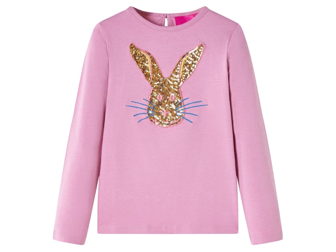 T-shirt De Manga Comprida Para Criança Rosa-queimado 104