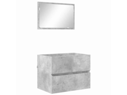 Conjunto Cinzento Banheiro Móveis MAISON EXCLUSIVE 60x38,3x45 cm