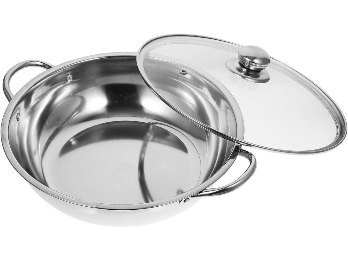 De Aço Inoxidável Para Fogão De Indução Com Tampa, Ideal Para Sopas E Fondues. Utensílio De Cozinha Durável Para Gokoco
