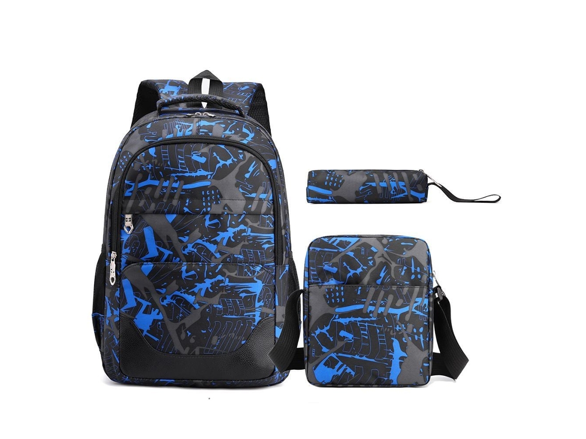 Mochila Escolar Estilosa: Ergonômica, Resistente À Água, 20, 35 Litros, Azul BRILVIBERA