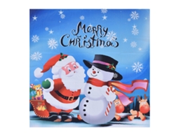 Tapete de Natal Decorativo Parede 230x180 Cm