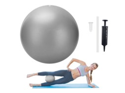Bolas de pilates YUYSAN 25cm, antiestouro, para yoga, equilíbrio, prata