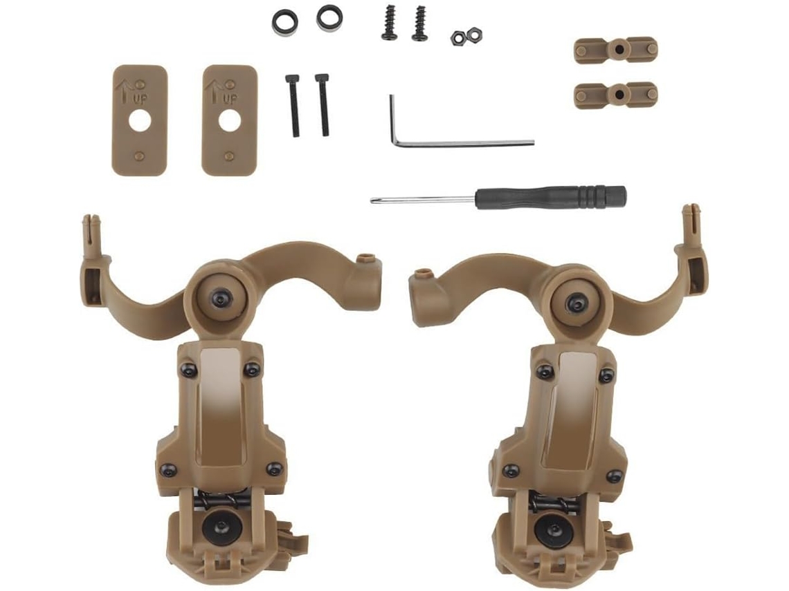 Support De Casque Tactique Pour Pièces Détachées Monté Sur Casque, Kit D'adaptateur De Rail, Support Ajustable