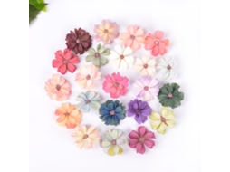 Conjunto de 22 Flores Artificiais Feitas À Mão em Tecido Multicolorido AQUAFORGE