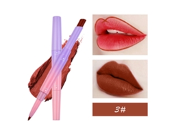 Lápiz Labial De Doble Cabeza Mate De Larga Duración Maquillaje Labial Cosmético (03)