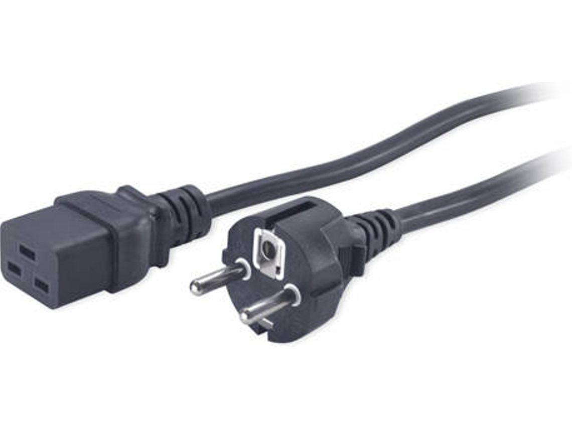 Cabo de Alimentação APC AP9875 C19 para CEE7/7 2.5m Preto