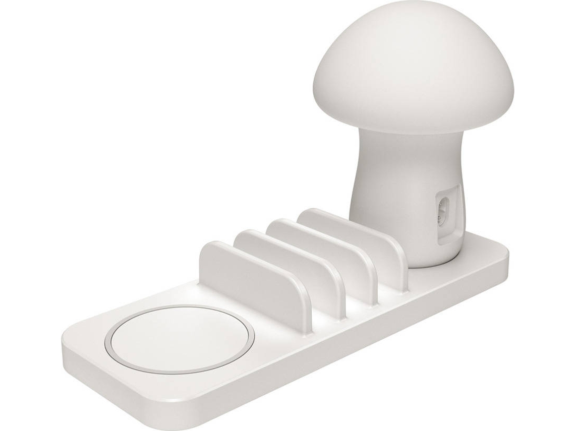 Base de Carga Wireless WJS Mushroom AU Branco