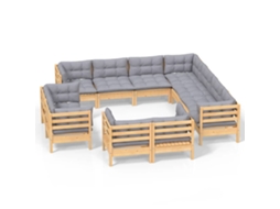 Garden Lounge Set, Garden Lounge Sets Vidaxl Cinzeto Madeira De Pinho (n/a)