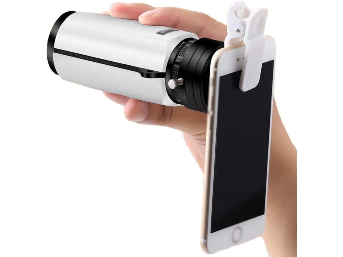 Telescópio Monocular Portátil 10x32 Com Lente Fmc De Prisma Bak4 Para Observação De Pássaros Adultos (branco)