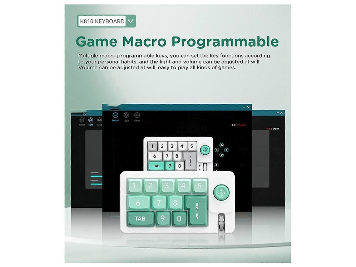 Teclado Mecânico Digital Rgb Com Fio E Intercambiável Com Macro Joyst Ly Ebike