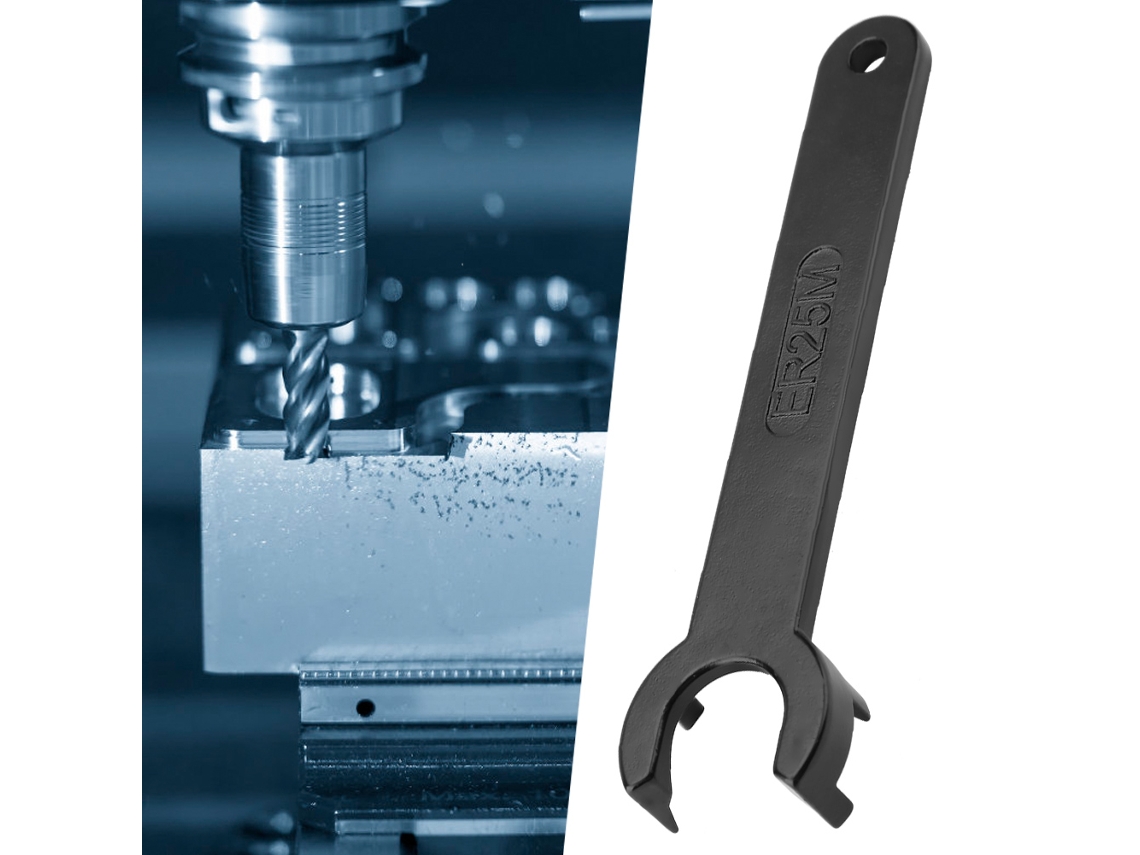 Laxiscreed Ferramenta De Chave Para Nut De Fixação Er25m, Ideal Para Fresagem Cnc E Torneamento