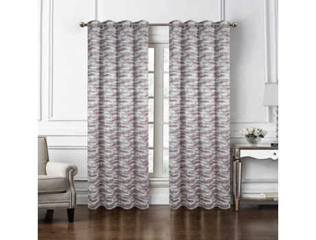 Cortina BEST INTERIOR Leonnie (Vermelho - Poliéster - 140x260 cm)