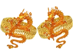 Conjunto De 2 Prendedores De Cortina Em Metal Com Formato De Dragão, Estilo Chinês, Acessórios Decor Gokoco