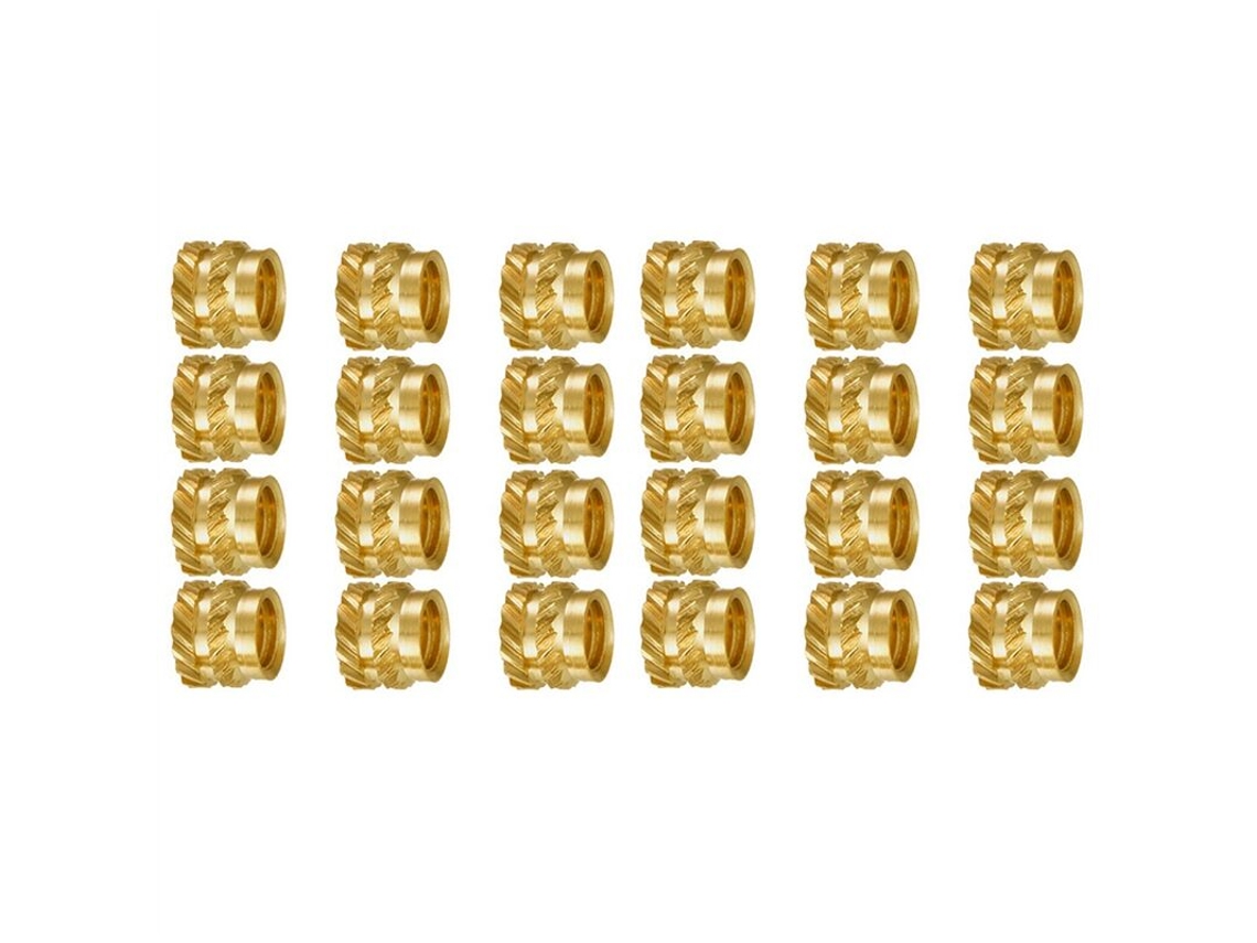 Conjunto De 200 Porcas De Inserção Embutidas Com Rosca Serrilhada Em Latão M3, Resistentes Ao Calor, M3x5x4, Para Impressora 3d Voron 2.4 Etc