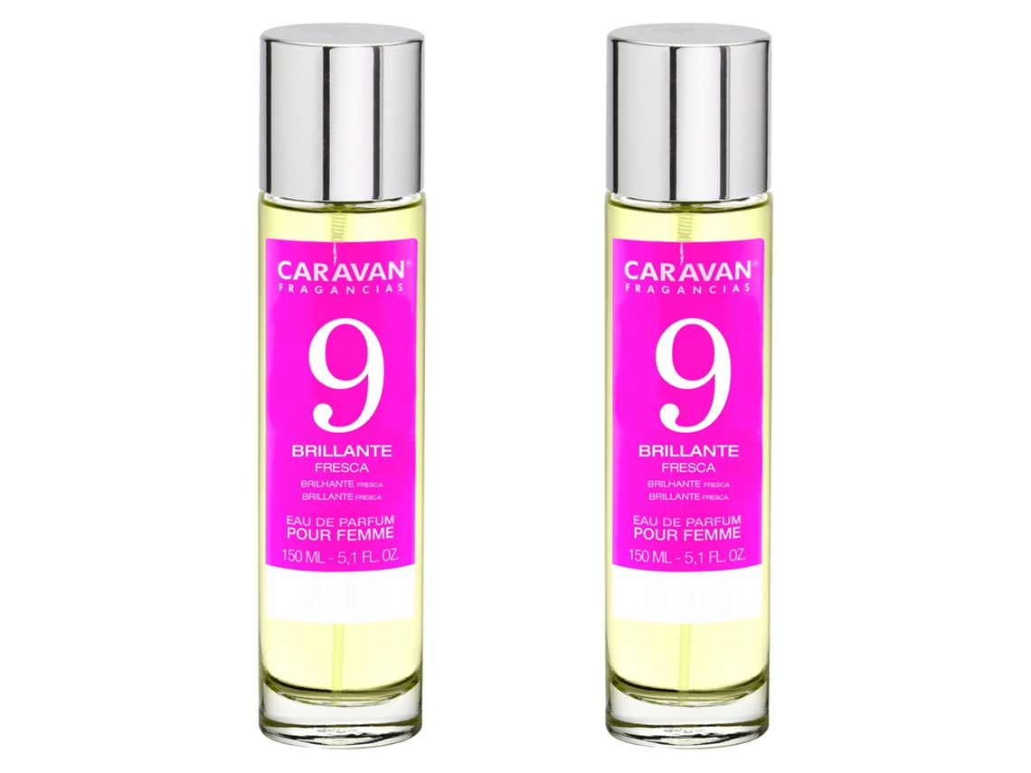 Conjunto de 2 Perfumes Femininos Nº9 150Ml CARAVAN
