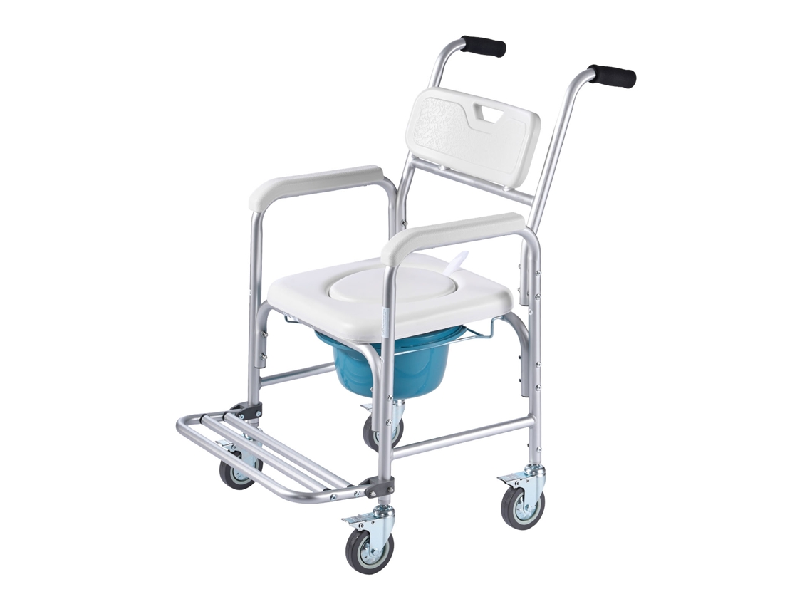 Cadeira Sanitária Succebuy Com 4 Rodas E Assento Sanitário Elevado 4 Em 1 159 Kg