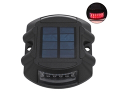 2026 luz Solar para Muelle Led de 6v 1.8w Impermeable Con Sensor Inteligente para Jardín, Camino Y Paisaje Negro Rojo