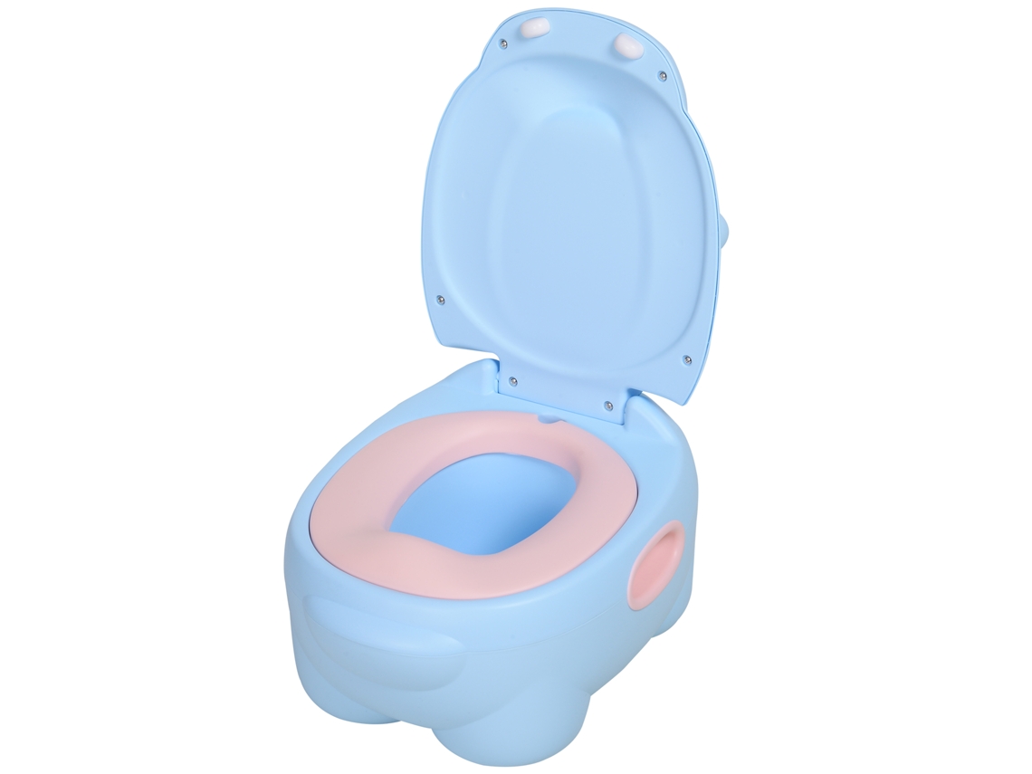 Potty para bebê de 6 a 48 meses, com antiderrapante, 40x30x23cm azul | S/MARCA