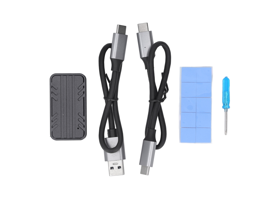 Enclosure De Disco Rígido M.2 Nvme Ssd Adaptador Usb3.1 Gen2 10gbps Type C Para Windows Os X Linux