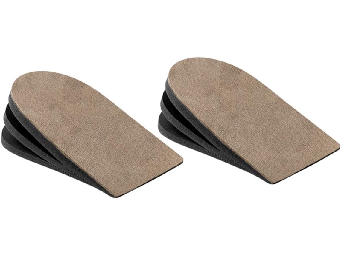 Palmilhas Invisíveis Para Calçados Esportivos, Elevação Média, Com Calcanhar Antiderrapante Para Uso Diário
