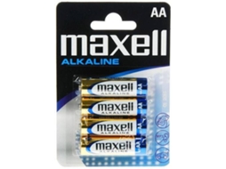 Pilhas Alcalinas MAXELL 1.5V AA PK4 AA 1,5 V