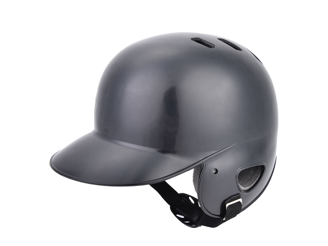 Casco De Bateo De Béisbol Equipo Protector Con Correa Para Adultos Niños Adolescentes Negro