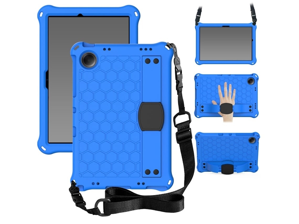 Capa Para Tablet Lurelia, Compatível Com Samsung Galaxy Tab S6 Lite 10.4 P615/p610, Azul, Suporte Giratório, Proteção Antiquedas
