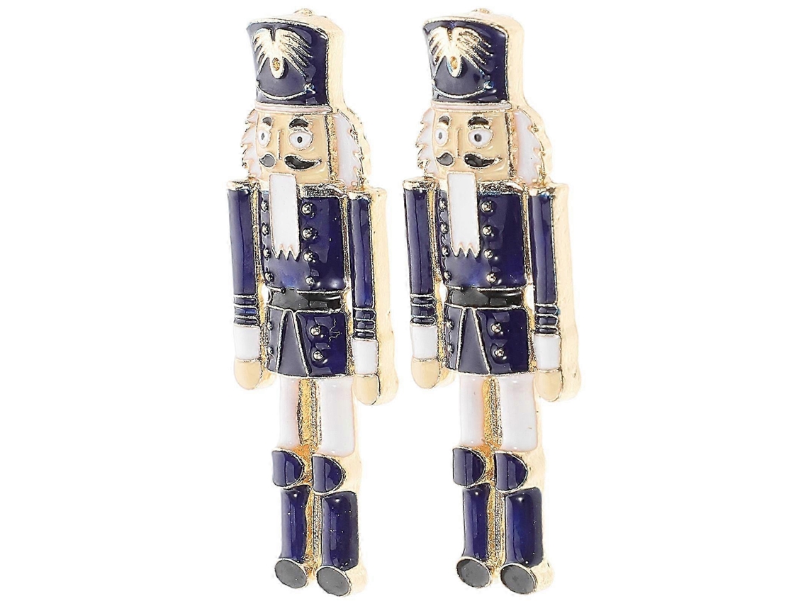 Brincos De Drop De Nutcracker, Estilo Natal, 5 Pares, Decoração