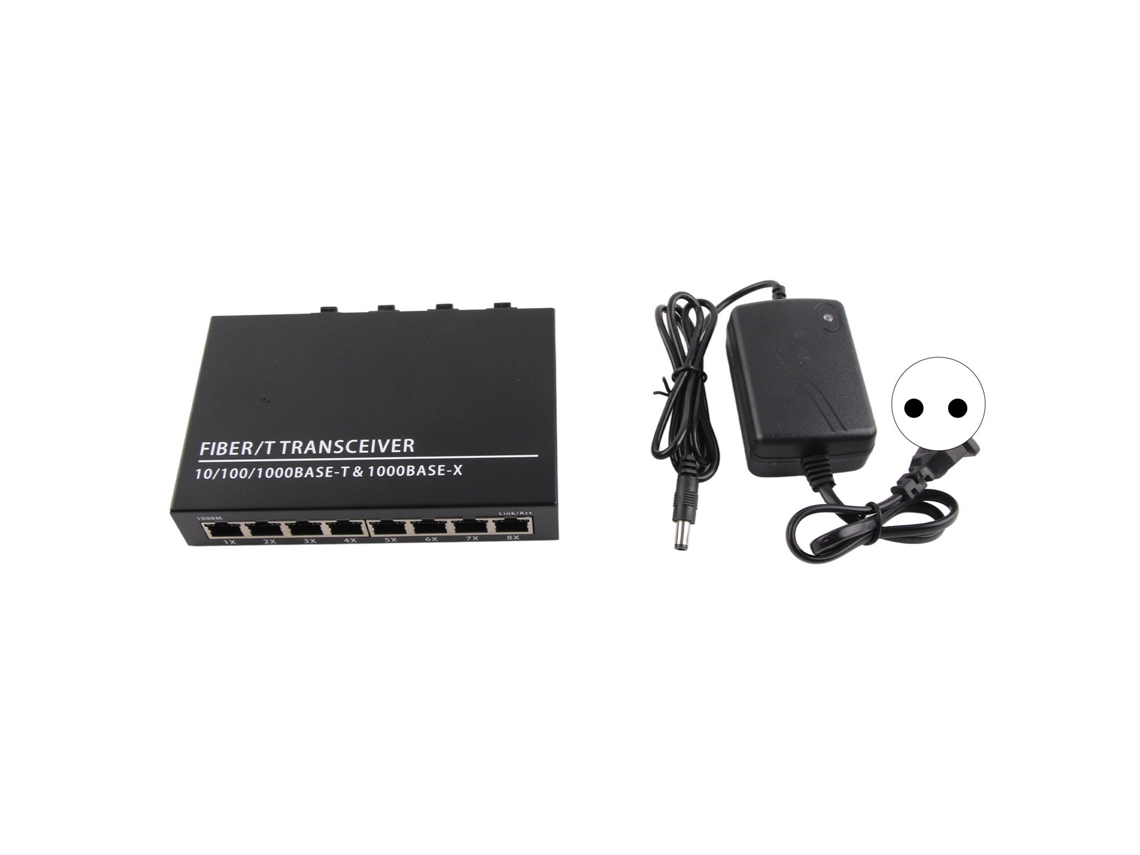 Conversor de Mídia Ethernet LAXISCREED 4/8 Portas 120km