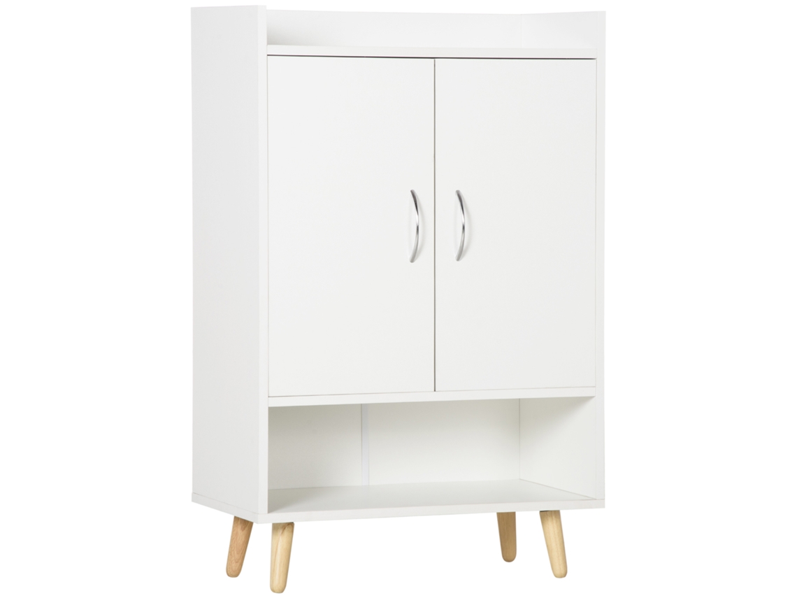 Sapateira Madeira Branca Compacta Prateleira Aberta Hall Entrada 60x30x92cm