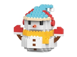Conjunto De Blocos Micro De Natal Para Adultos E Crianças, Bonecos Diy, Decorações Educativas Festivas Muñeco De Nieve Azul