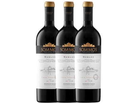 Sommos Colección Merlot Somontano Crianza 75 cl (Caixa de 3 unidades)
