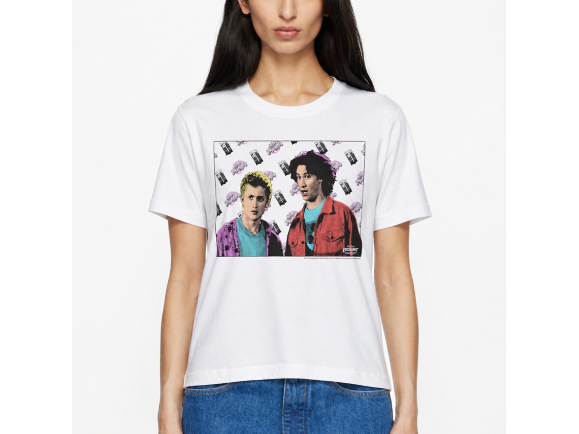 Rockinstone Bill And Ted Flyin White Adult T-shirt Size:xxxl