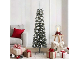 Vidaxl Árvore De Natal Artificial Verde 150 Cm Pvc, Plástico E Aço