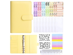 Amazon A6 Macaron Spiral Notebook Envelope Cash Budget Planner Financial Organizer Yellow, Includes 12-budget Cards