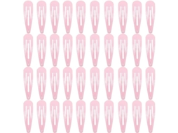 40 Clips de Cabelo de Metal com Fecho 2 Polegadas Cor Rosa Acessórios para Cabelo Infantil Meninas