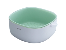 Cesto Escorredor Silsil Com Alça, Para Cozinha, Escorredor Dobrável, Cesto Para Lavar Legumes, Cesto Filtro, Utensílio, Verde