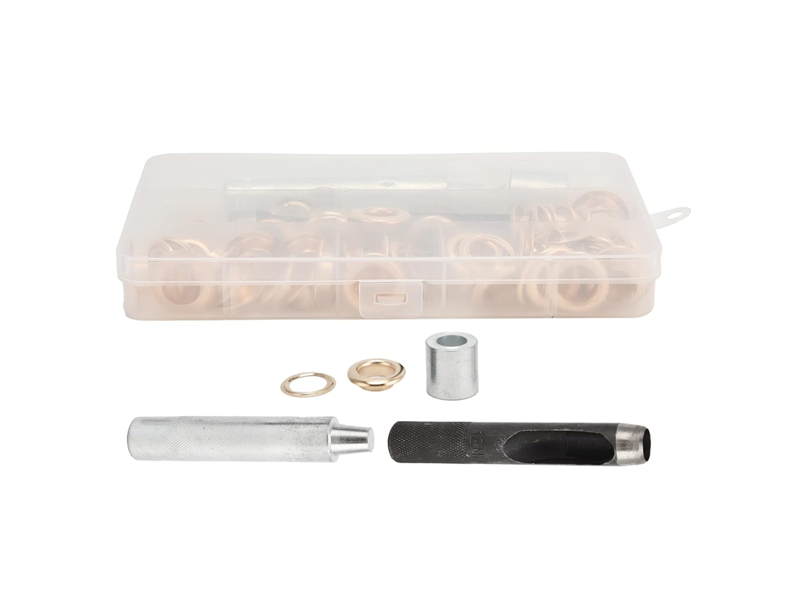 Conjunto de Latão Ilhós, Ferramenta de Instalação Durável para Costura,