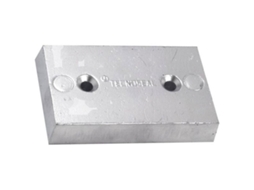 Galvanizado Ânodo Rectangular Prateado 180 X 65 X 30 Mmtecnoseal
