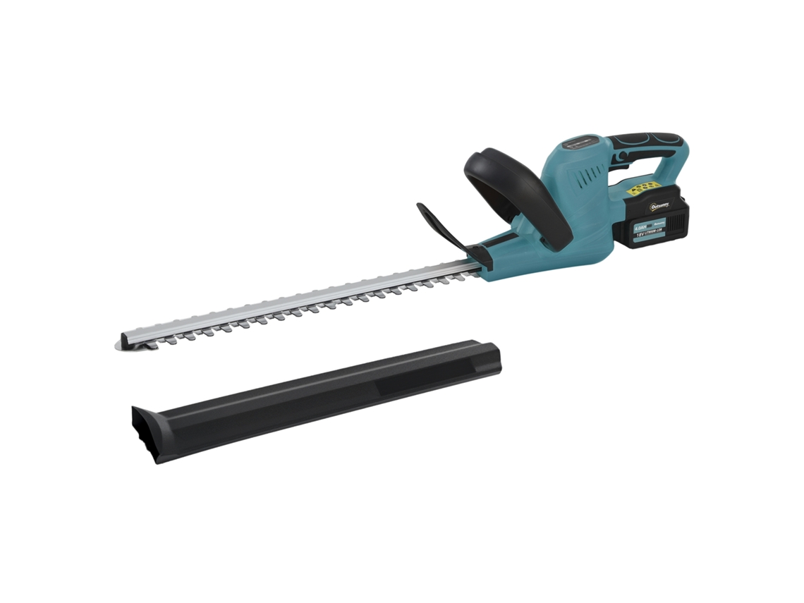 Corta Sebes A Bateria 18v Tesoura Aparadora De Elétrica Com 2 De 4000mah Comprimento Da Lâmina De 51 Cm Azul