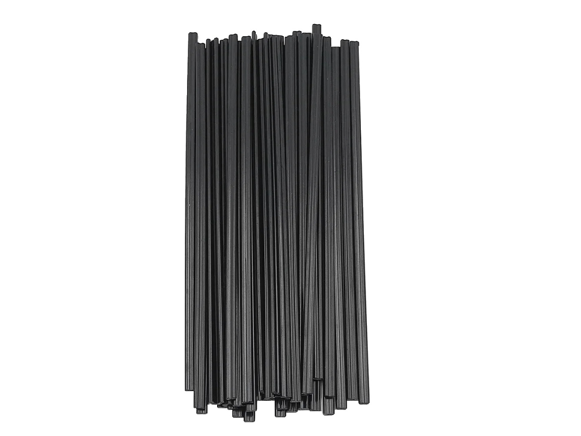 Barras De Soldagem Plástica, Materiais Duráveis, Aplicação Versátil, Abs - Preto, 100pcs