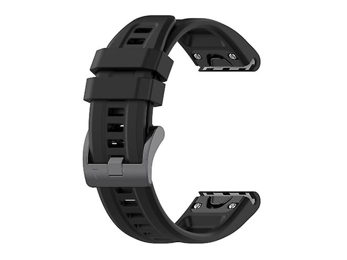 Bracelete de Smartwatch para Garmin Fenix 5S Plus 20Mm Silicone Cor Sólida Faixa de Relógio Preta VENISYMLIS