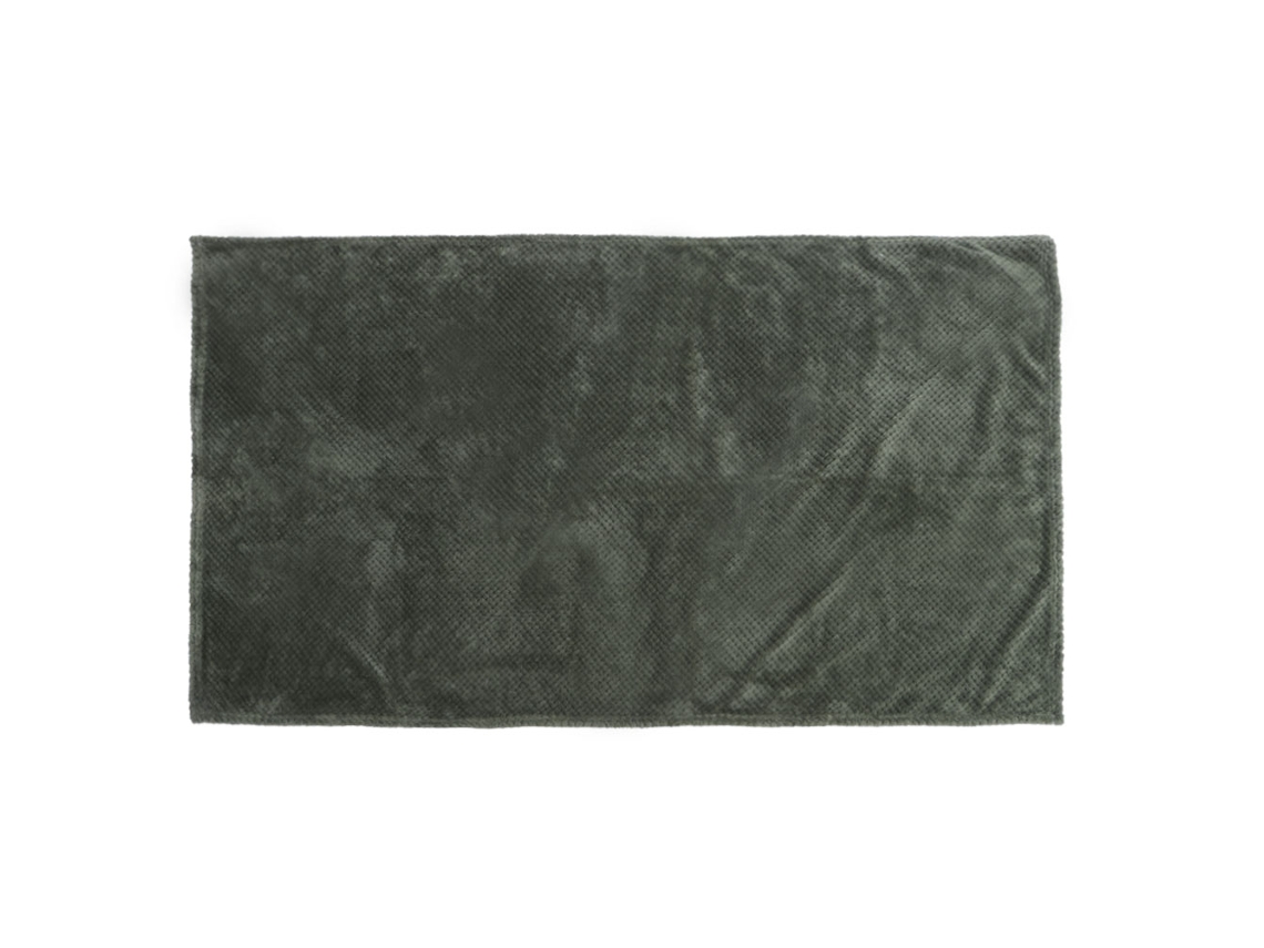 Manta de poliéster suave, cama e sofá, 70x100cm, verde militar | S/MARCA