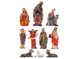 Conjunto De Presépio Tradicional De Resina Natalino