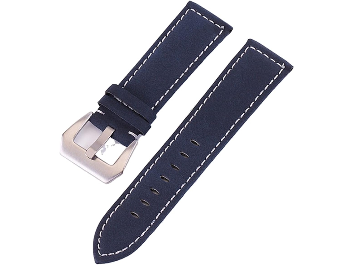 Pulseira de Relógio em para 24 Mm Couro Alta Qualidade Água Fivela Aço Inoxidável Durável