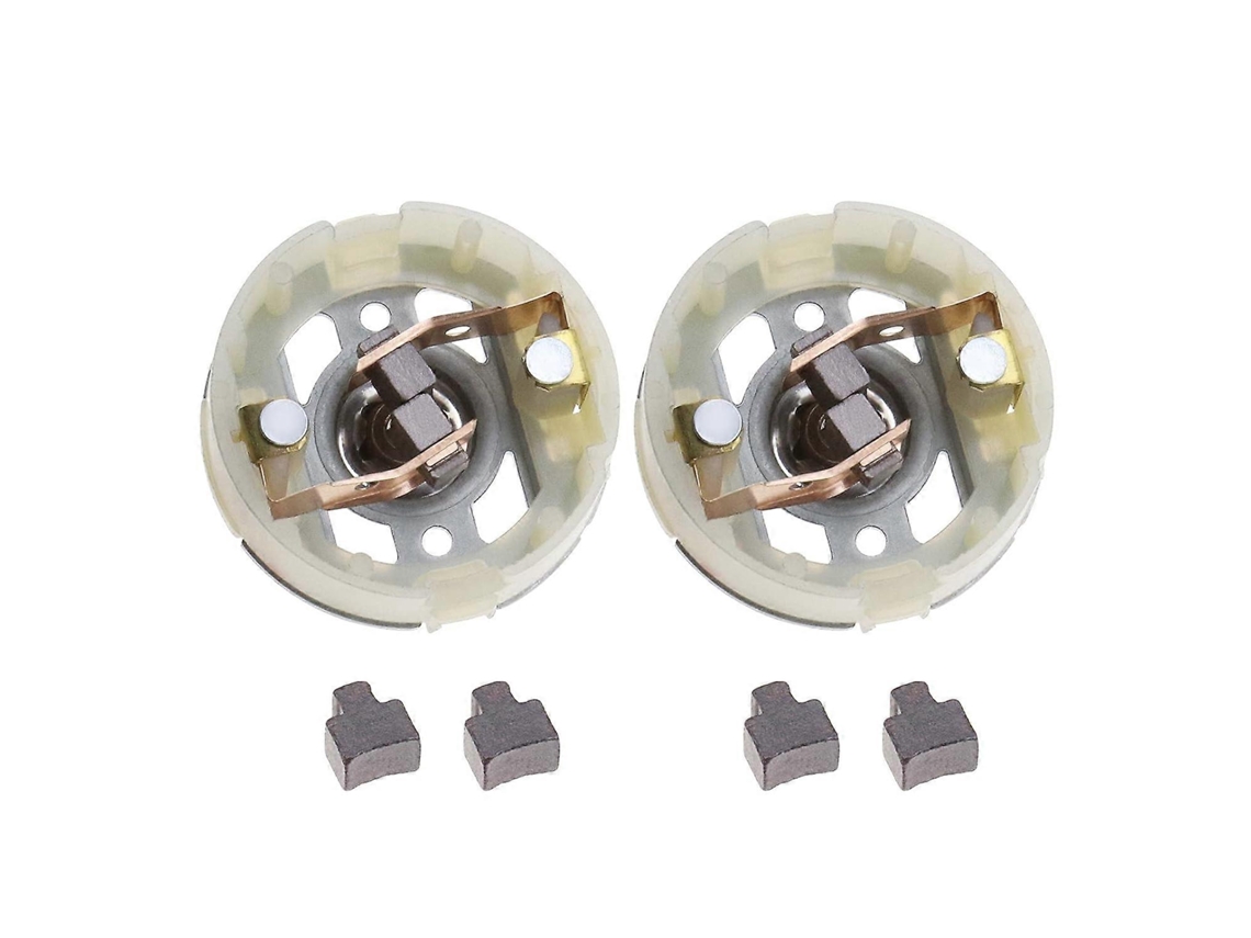 2 Suportes de Escobillas de Carbono para Motor Rs550 e 4 Escobillas de Carbono para Furadeira