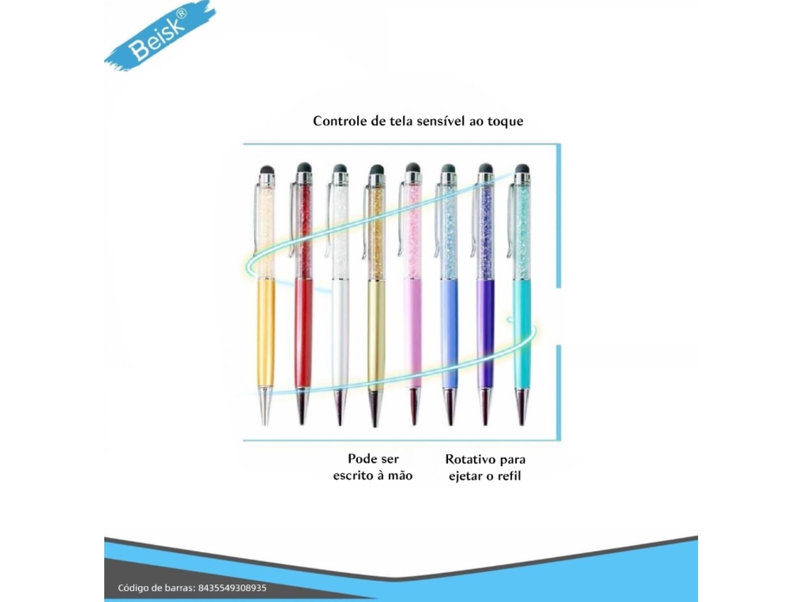 Roxo Stylon De Tela Táctil Com Núcleo De Substituição Rotativo, Compatível Com Todos Os Dispositivos De Tela Tácti Beisk
